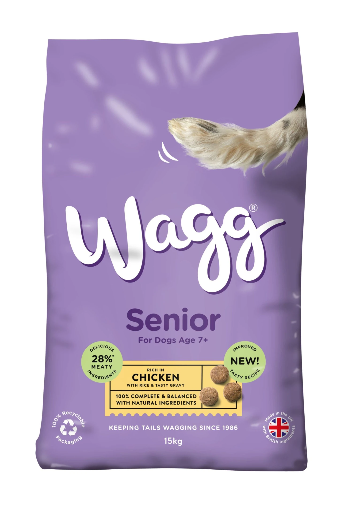 Wagg Complete Senior Dog Food 15kg