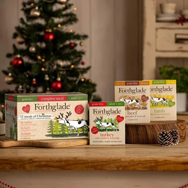 Forthglade - 12 Meals Of Christmas - Turkey, Lamb & Beef Wet Dog Food - (12x395g) - Image 3
