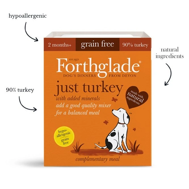 Forthglade - Just Chicken, Chicken With Liver & Turkey - Variety Pack (12x395g) - Image 4