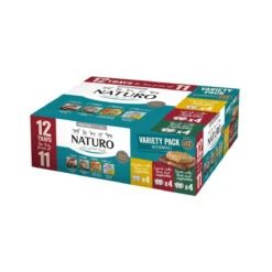 Naturo Adult Wet Dog Food With Rice Variety Pack Trays 12 X 400g