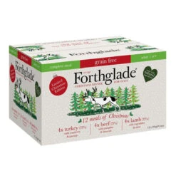 Forthglade - Grain Free Turkey, Beef & Lamb Christmas Variety Pack (12x395g)