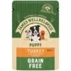 James Wellbeloved Puppy Turkey Grain Free Pouches 12x100g