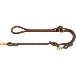 Hunter - Oss Rope Adjustable Lead - Brown