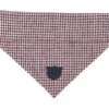 Hugo & Hudson - Red & Blue Houndstooth Dog Bandana