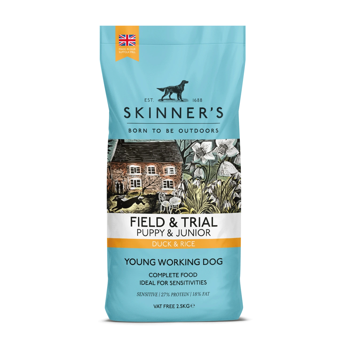 Skinners Field & Trial Puppy & Junior Duck & Rice 2.5kg
