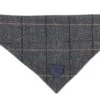Hugo & Hudson - Grey Checked Tweed Dog Bandana