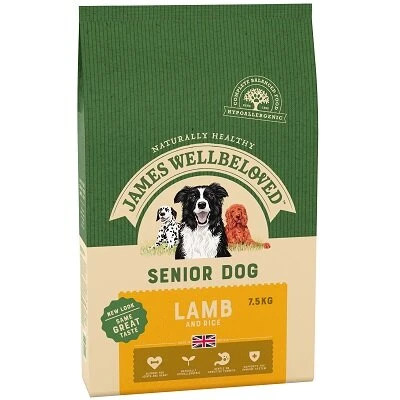 James Wellbeloved Lamb & Rice Senior Dog Food 7.5kg