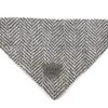 Hugo & Hudson - Grey Herringbone Dog Bandana