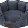 House Of Paws - Navy Sofa Fabric Oval Bed