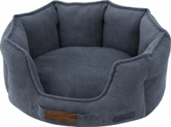 House Of Paws - Navy Sofa Fabric Oval Bed