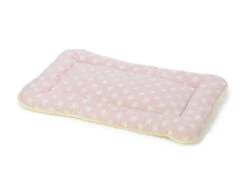House Of Paws -Fleece Star Crate Mat Pink - 2 Pack - One Size