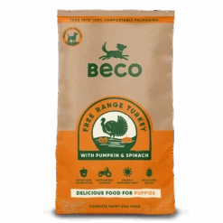 Beco Free Range Turkey With Pumpkin & Spinach Dry Food For Puppies, Complete Recipe, 6kg