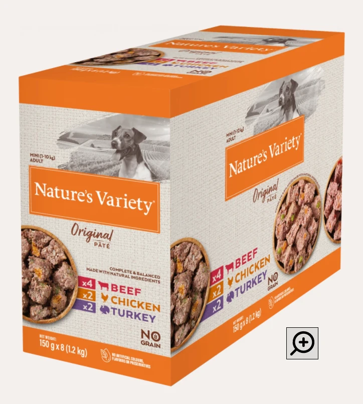 Nature's Variety - Original Pate Multipack - Small Breed Dogs 8x150g - Image 2