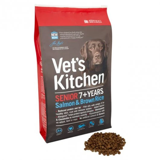 Vet's Kitchen Senior Dog Food Salmon & Brown Rice 7.5kg - Image 2