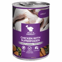 Billy & Margot - Chicken & Superfoods Wet Dog Food 12 X 395g Tins