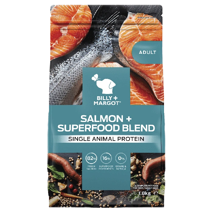 Billy & Margot - Salmon & Superfood Dry Dog Food - Past Best Before