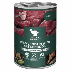 Billy & Margot - Venison & Superfoods Wet Dog Food 12 X 396g Tins