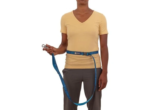 Ruffwear Flat Out Adjustable Dog Lead - Ocean Distortion - Image 7