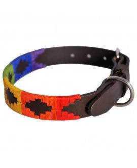 Pioneros Polo Dog Collar - Rainbow