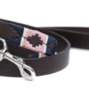 Pioneros Polo Dog Lead - Pink/Navy/White Stripe
