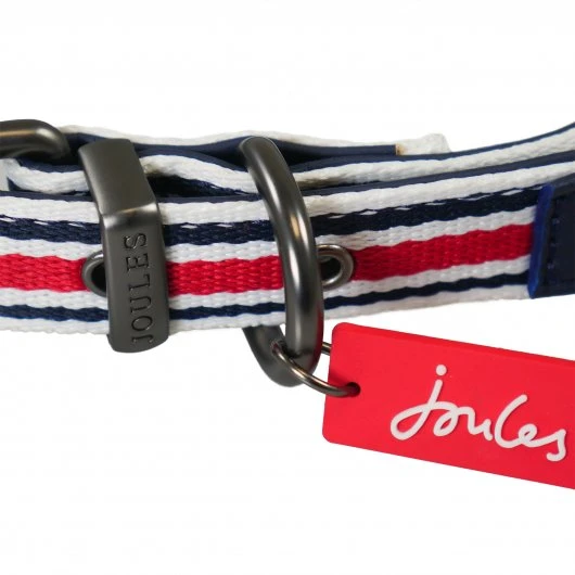 Joules - Coastal Dog Collar - Red Stripe - Image 6