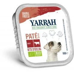 Yarrah - Organic Dog Food - Grain Free Pâté With Beef & Chicken 12x150g