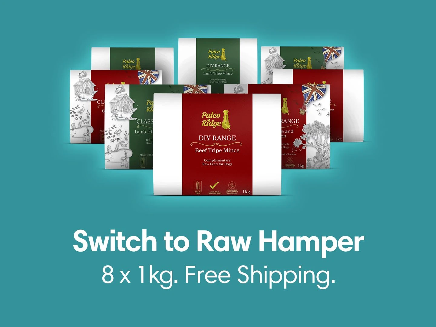 Paleo Ridge Raw Starter Hamper - Small To Medium Dogs (8kg)