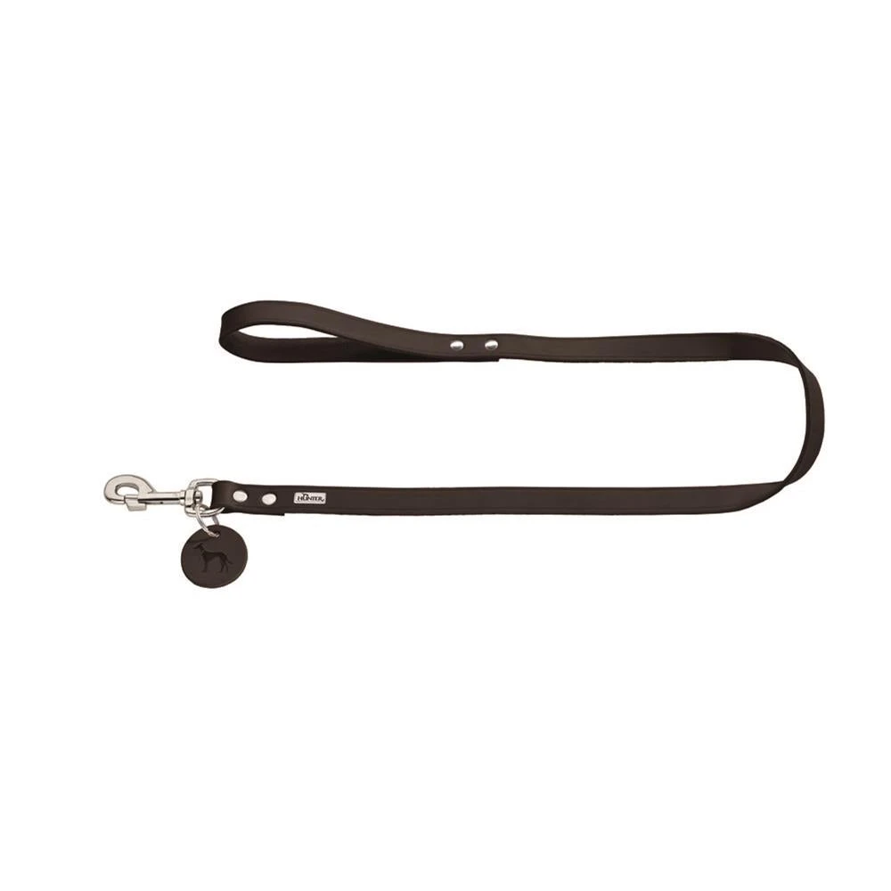 Hunter Aalborg Leather Leash – Dark Brown - Image 2