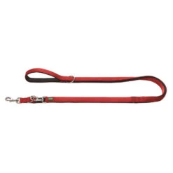 Hunter Nylon Neoprene Leash – Red/Black