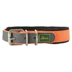 Hunter - Convenience Neoprene Comfort Dog Collar – Neon Orange