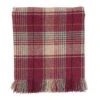 Mutts & Hounds Huntingtower Grape Check Wool Blanket