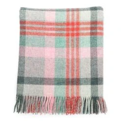 Mutts & Hounds Macaroon Check Wool Blanket