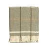 Mutts & Hounds Windowpane Sage Check Wool Blanket