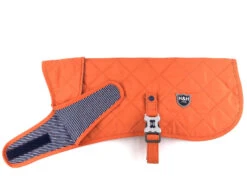 Hugo & Hudson - Orange Quilted Dog Jacket