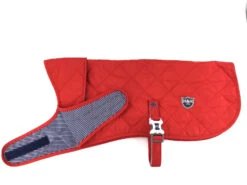 Hugo & Hudson - Red Quilted Dog Jacket