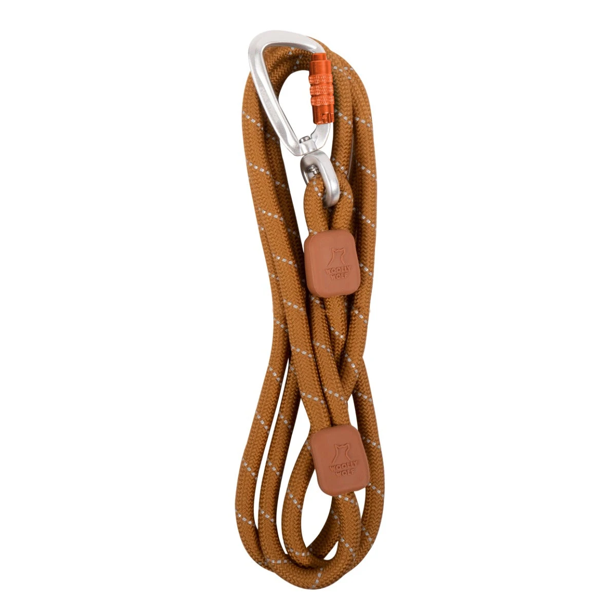 Woolly Wolf - Recycled Rope Dog Lead - Honey Ginger