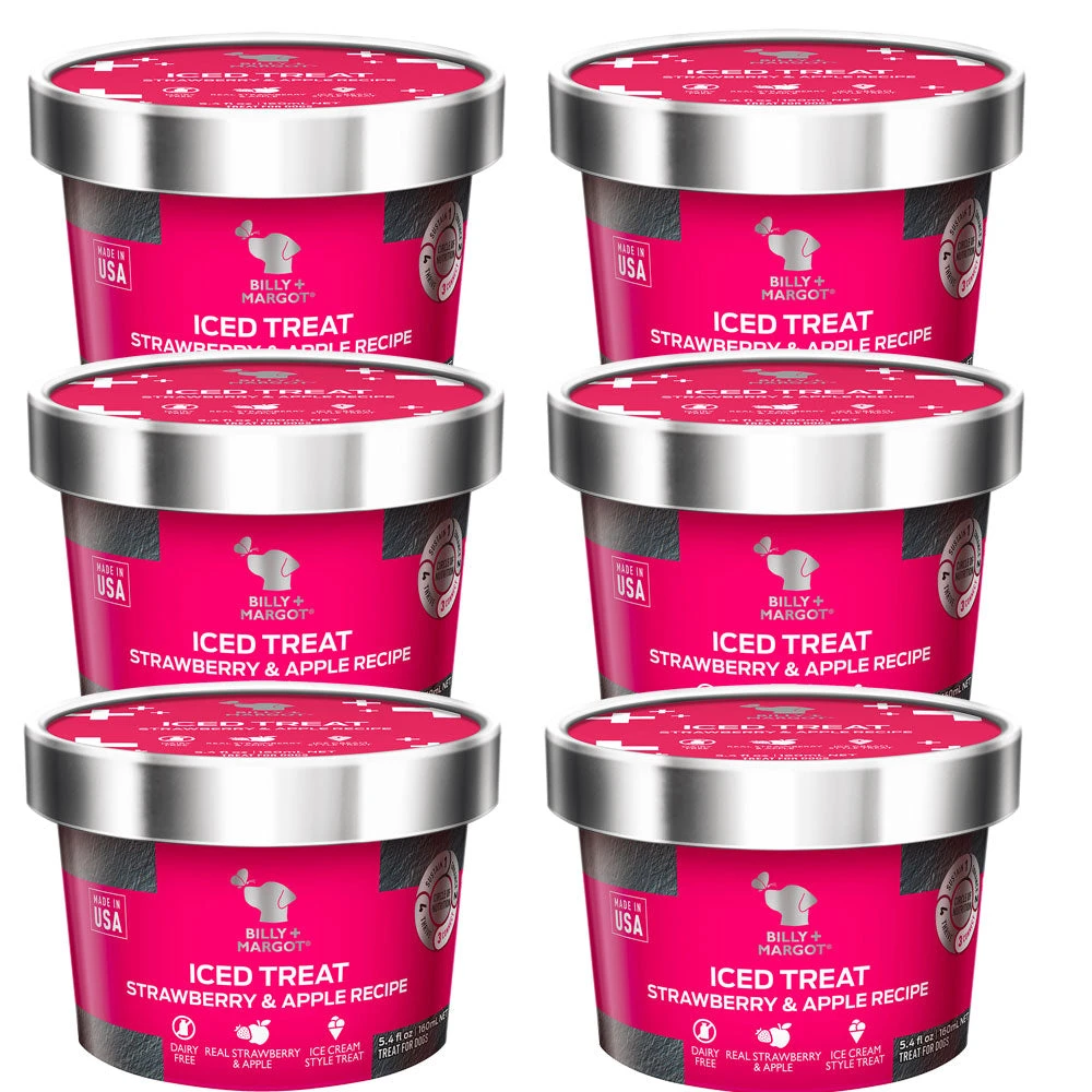 Billy & Margot - Strawberry & Apple Iced Treat 160ml X6