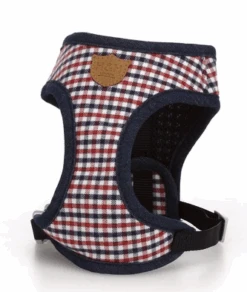 Hugo & Hudson - Red And Blue Checked Dog Harness