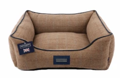 Hugo & Hudson Brown Tweed Dog Bed