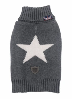 Sydney & Co Grey Star Dog Jumper