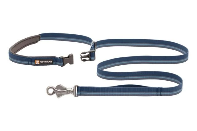 Ruffwear Flat Out Adjustable Dog Lead - Blue Horizon - Image 2