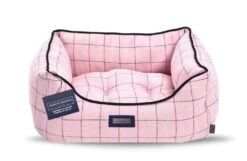 Hugo & Hudson - Pink Checked Tweed Bed